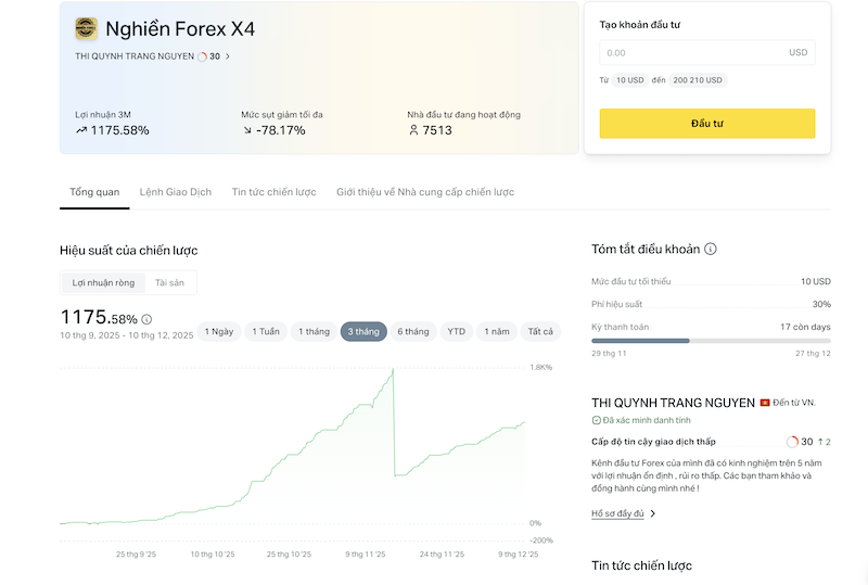 Cách kiểm tra chiến lược khi dùng Social Trading trên Sàn Exness